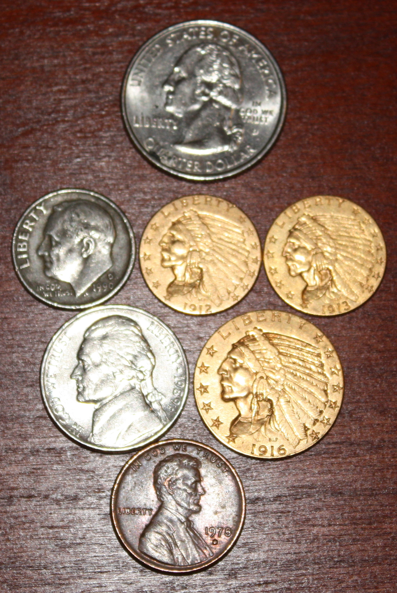 us coin size comparison