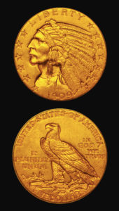 1909-D - Gold Indian Half Eagle EF-AU