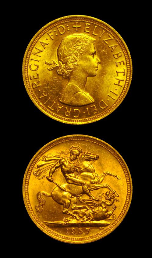 1957 British Sovereign Gold