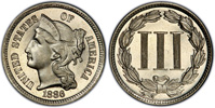 Nickel Three-Cent Pieces